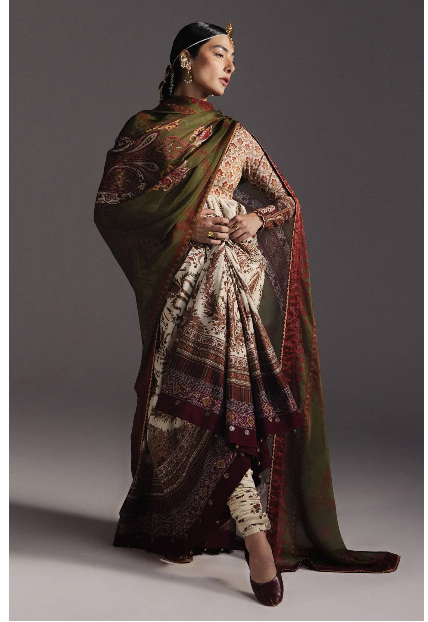 Zara Shahjahan Anarkali Lawn/Shahkar -D3