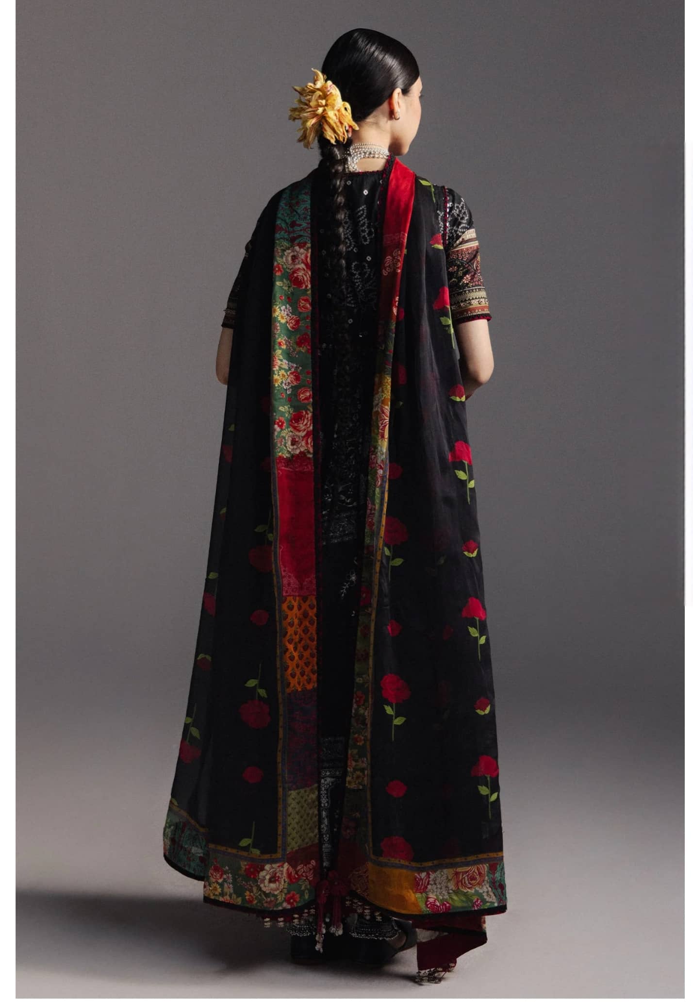 Zara Shahjahan Anarkali Lawn/Surkh Bahar-D1