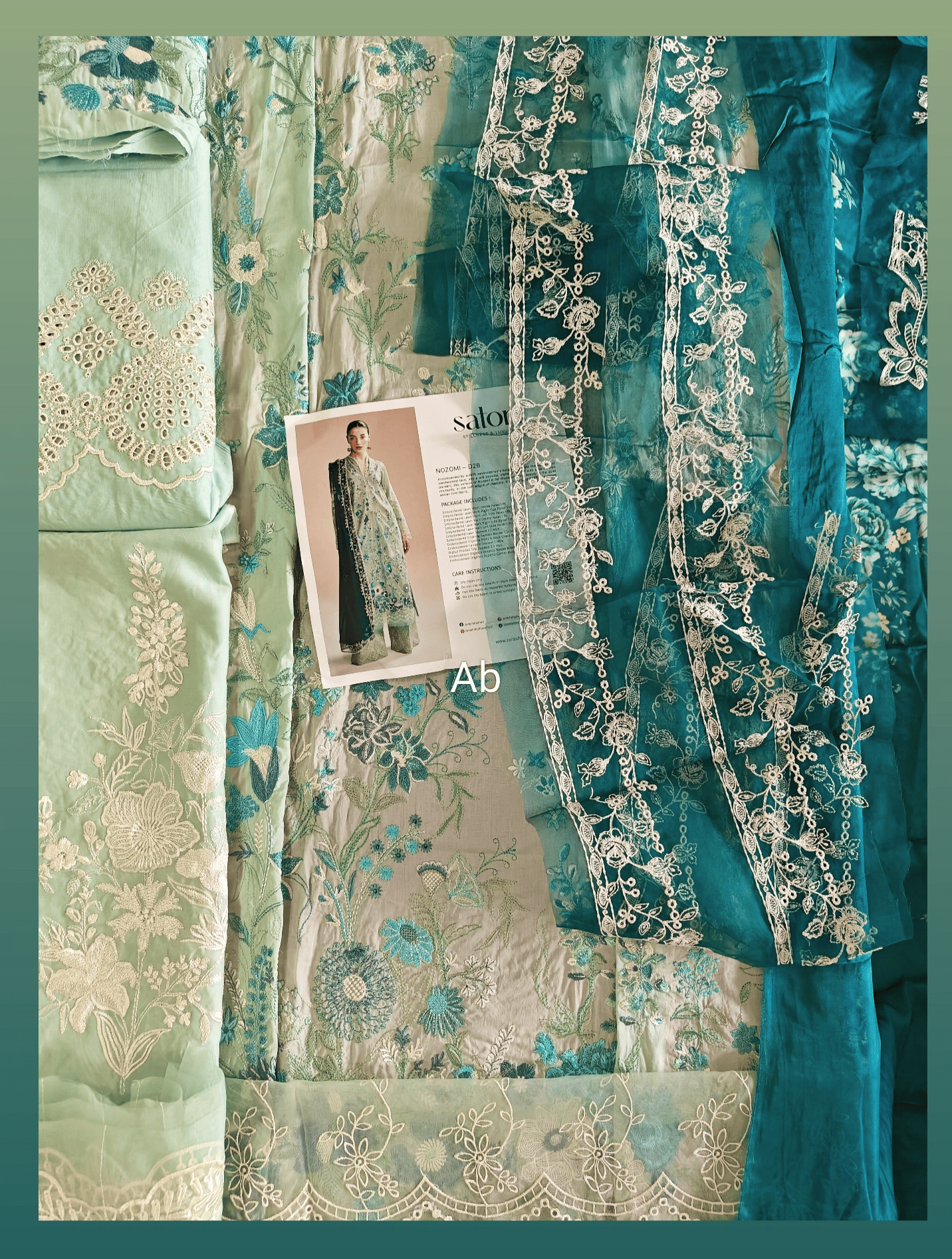 Open Pic/Sale‼️Zara Shahjahan Lawn/Nozomi-2B