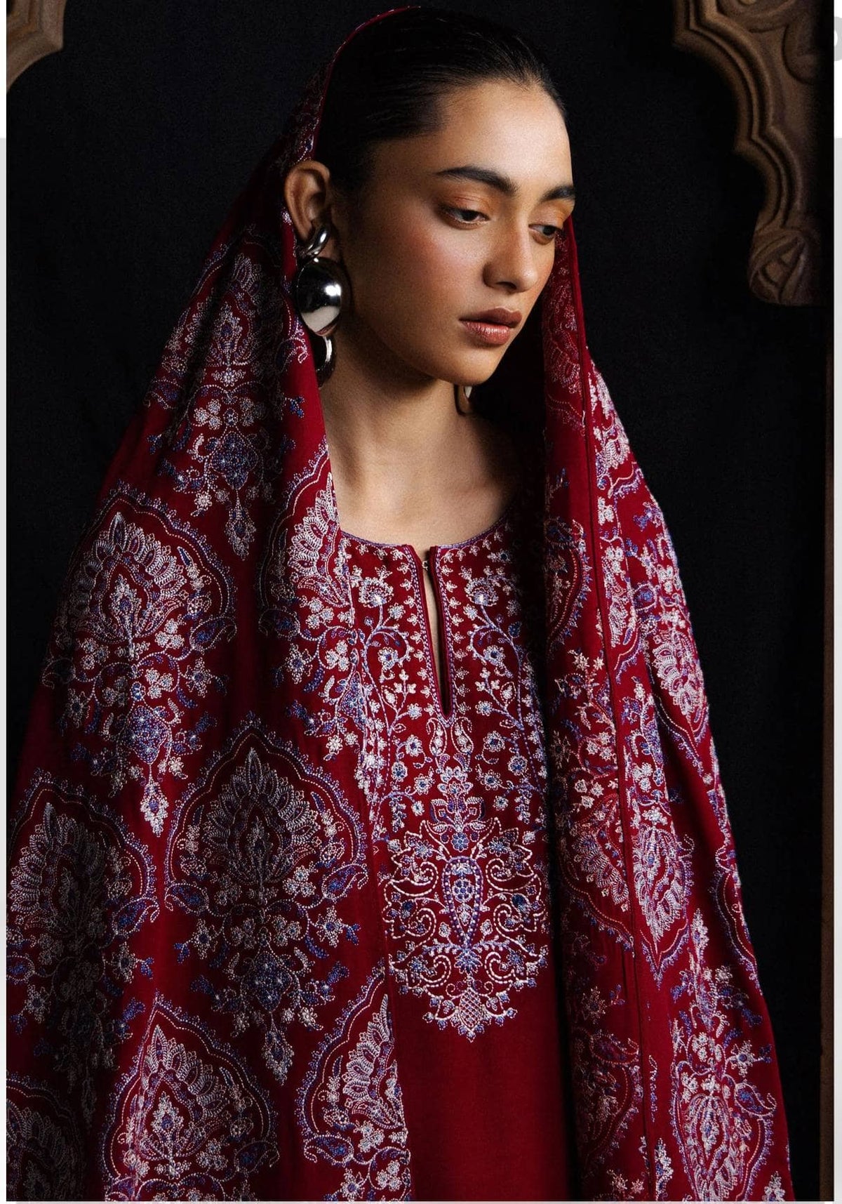 Zara Shahjahan Winter 26/Qirmiz-D-7