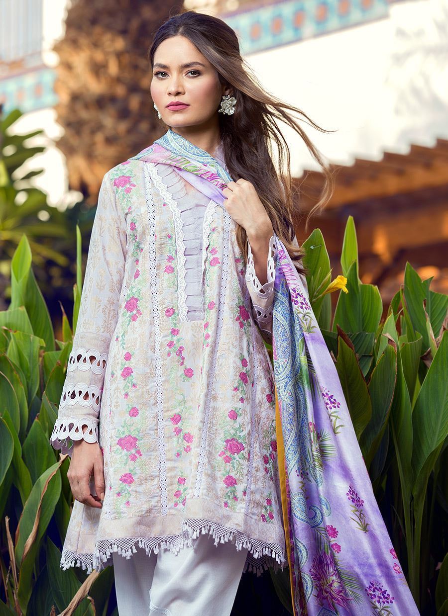 Farah Talib Aziz Luxe Lawn Collection– Zarq - FTA-05
