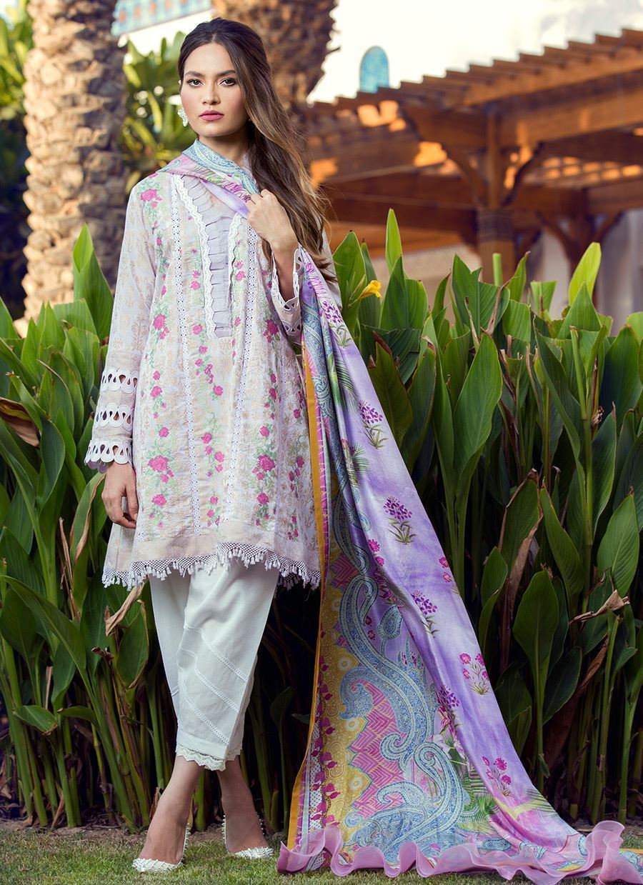 Farah Talib Aziz Luxe Lawn Collection– Zarq - FTA-05