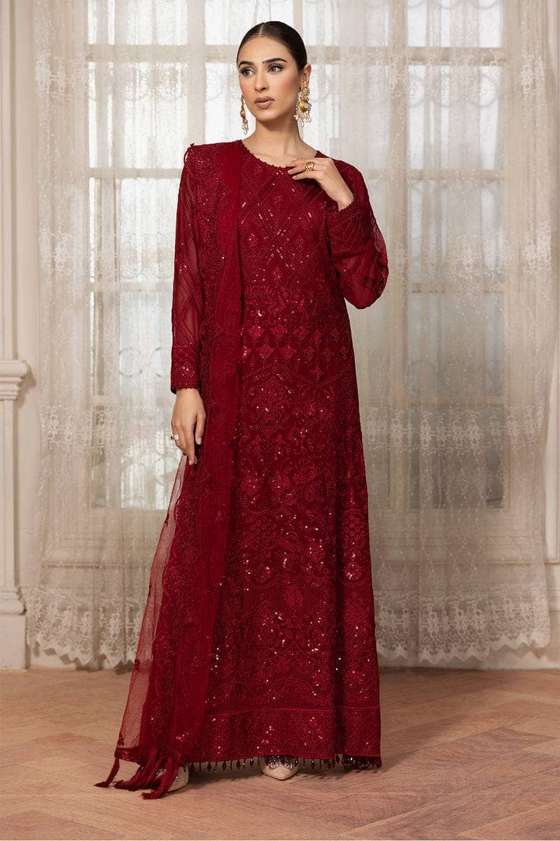 Farasha Exclusive Chiffon/Cerise
