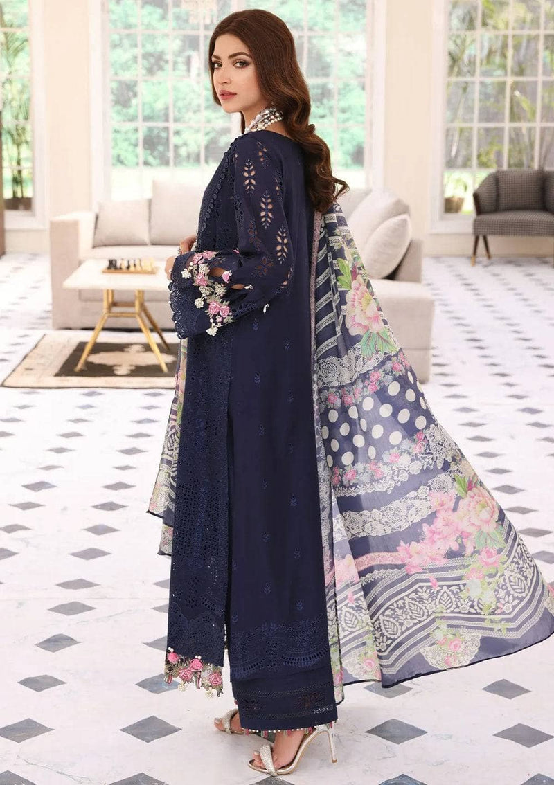 Restocked/Elaf Festive Chikankari Lawn/ELC-04 MYSTIQUE