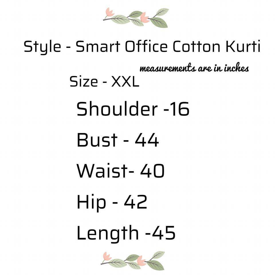 Ready to Wear|Smart Office Kurti|Size M - AWWALBOUTIQUE