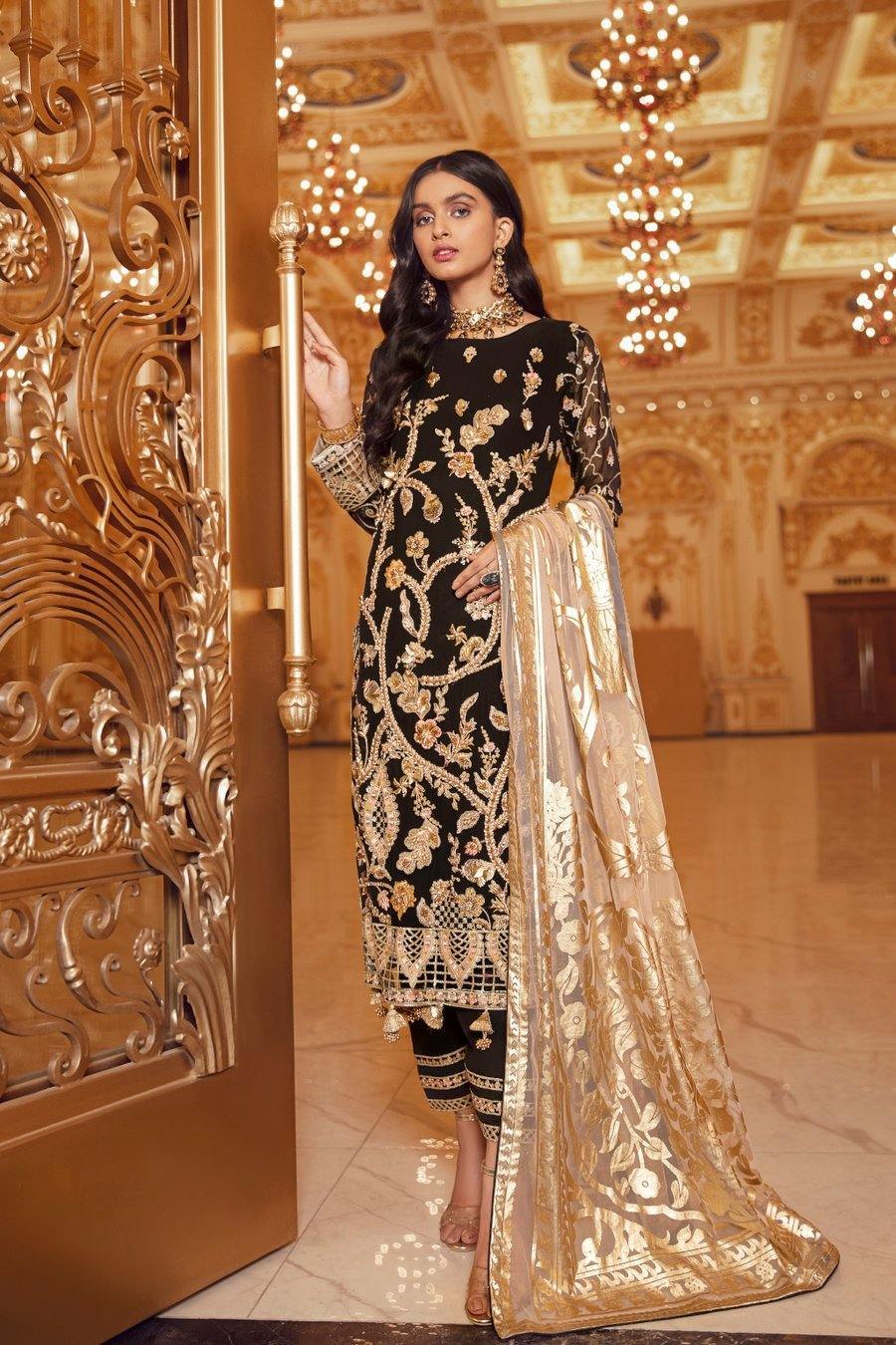 Emaan Adeel Belle Robe Chiffon/BR-09 SMOKIN’ HOT - AWWALBOUTIQUE