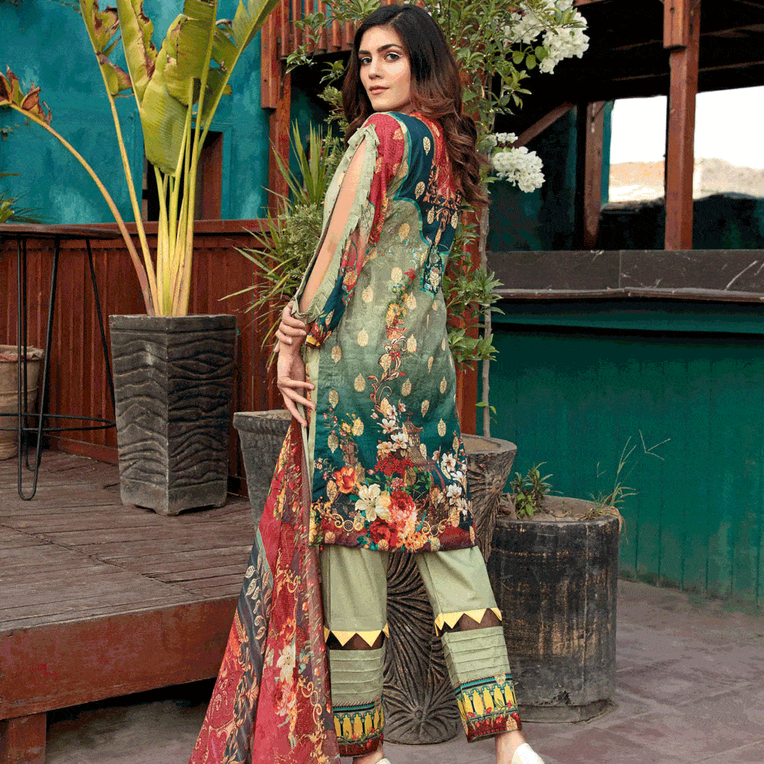Restocked/Afreen Lawn by Riaz Arts/RA 54 - AWWALBOUTIQUE