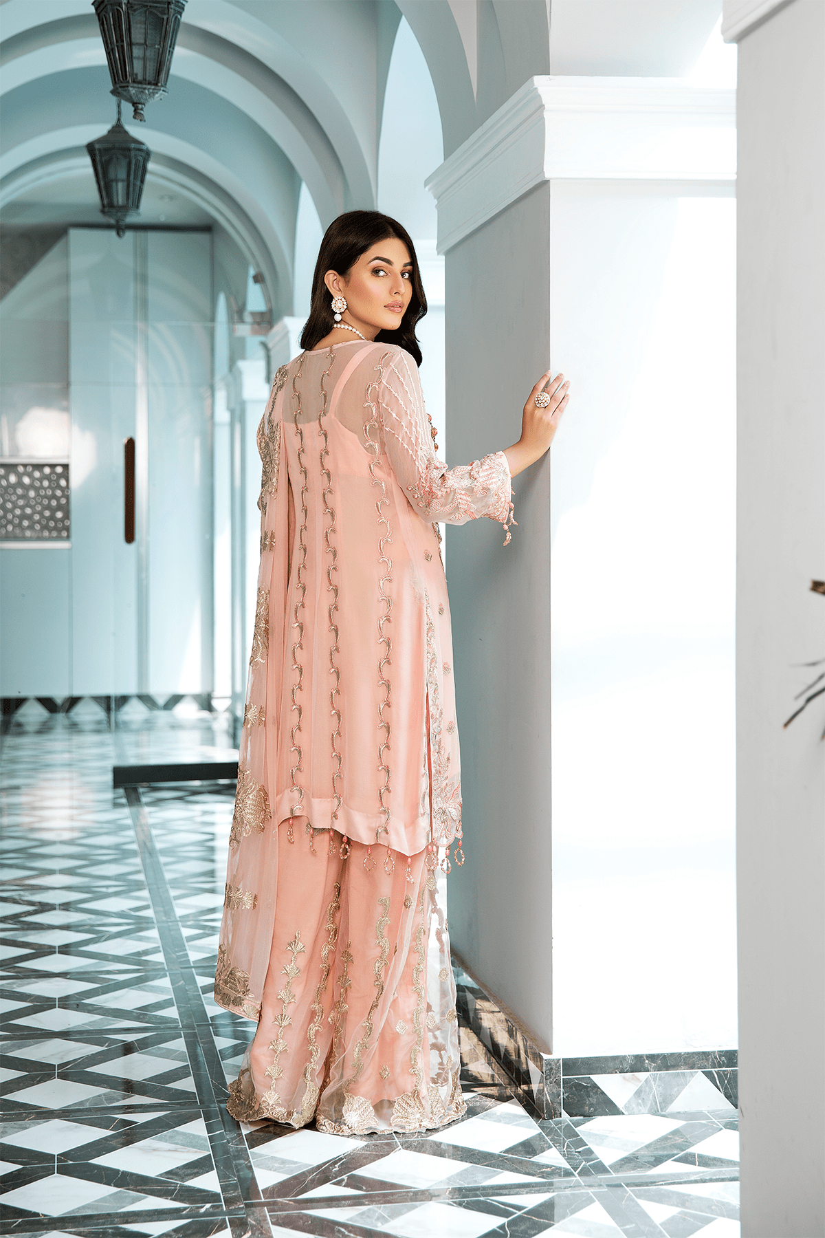 Zebtan Zeenat Luxury Chiffon/Sharara Style