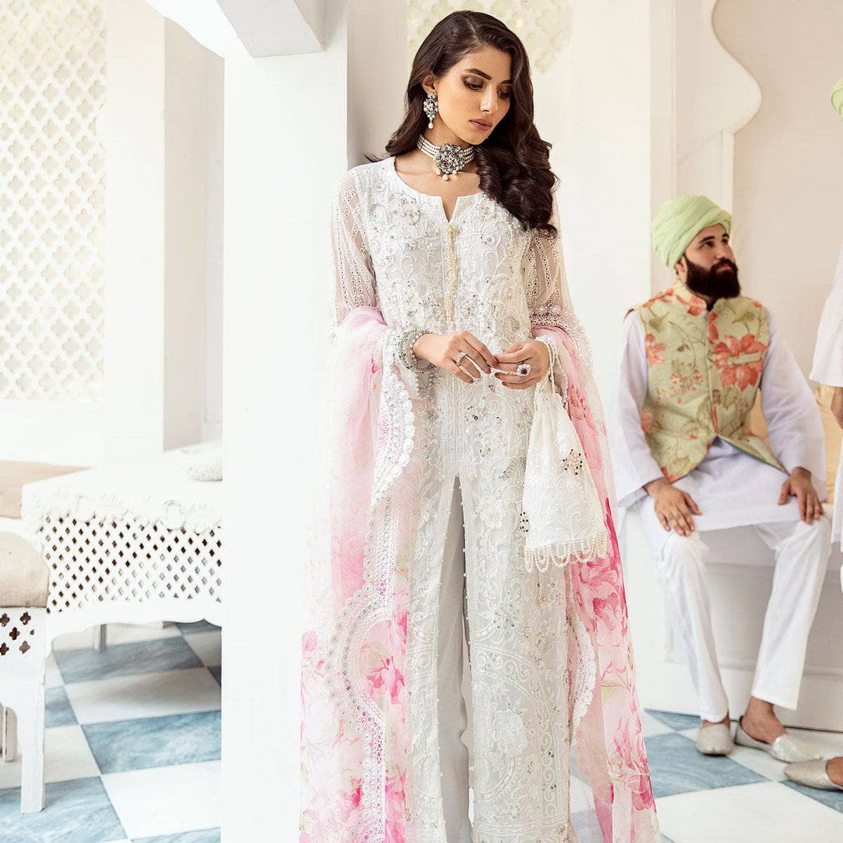 Nureh Mor Bagh Luxe Chiffon/NL-10