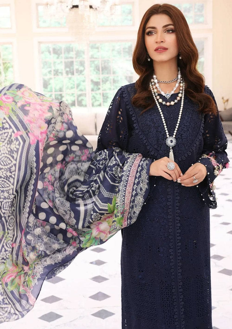 Restocked/Elaf Festive Chikankari Lawn/ELC-04 MYSTIQUE