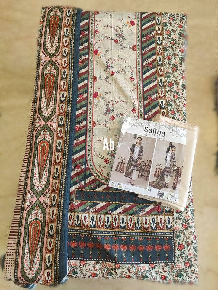 Salina Printed Lawn By Regalia/Vol 3