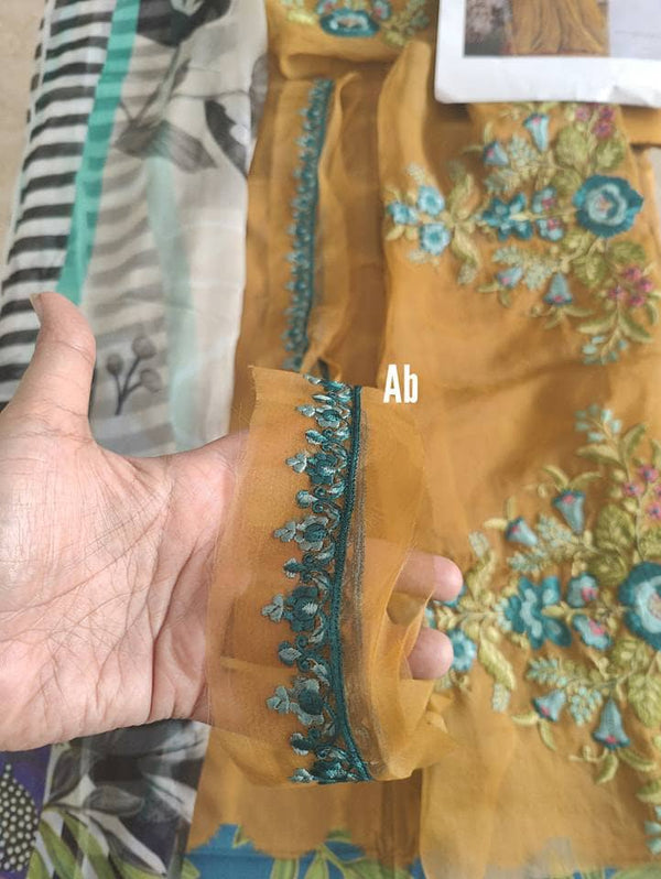 Maria B M Prints 23/Vol 1/7B/Silk Dupatta