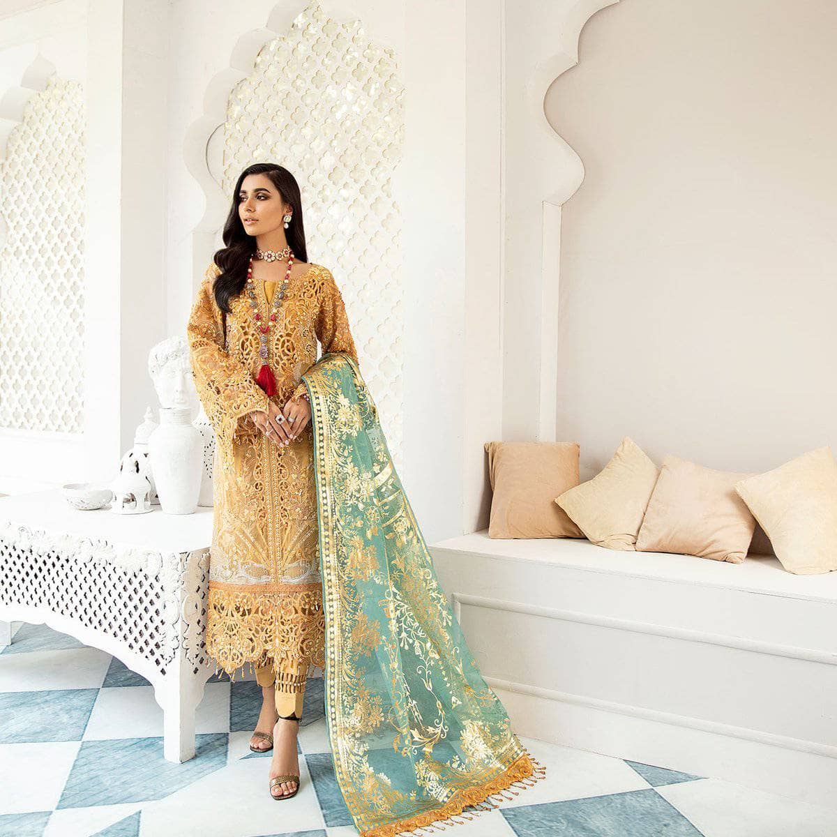 Nureh Mor Bagh Luxe Chiffon/NL-11