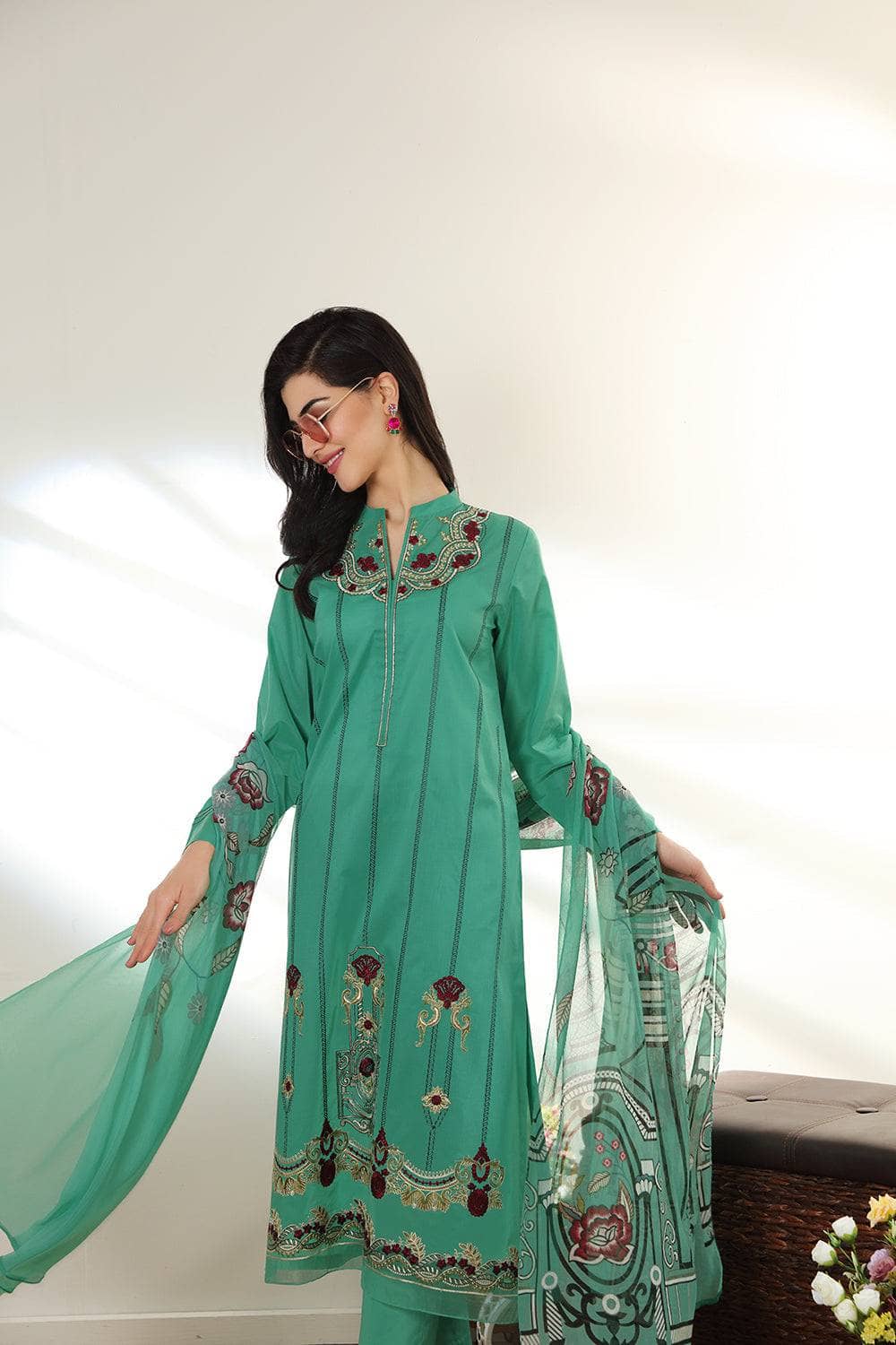 Nishat Linen Lawn 22/42101639/Chiffon Dupatta