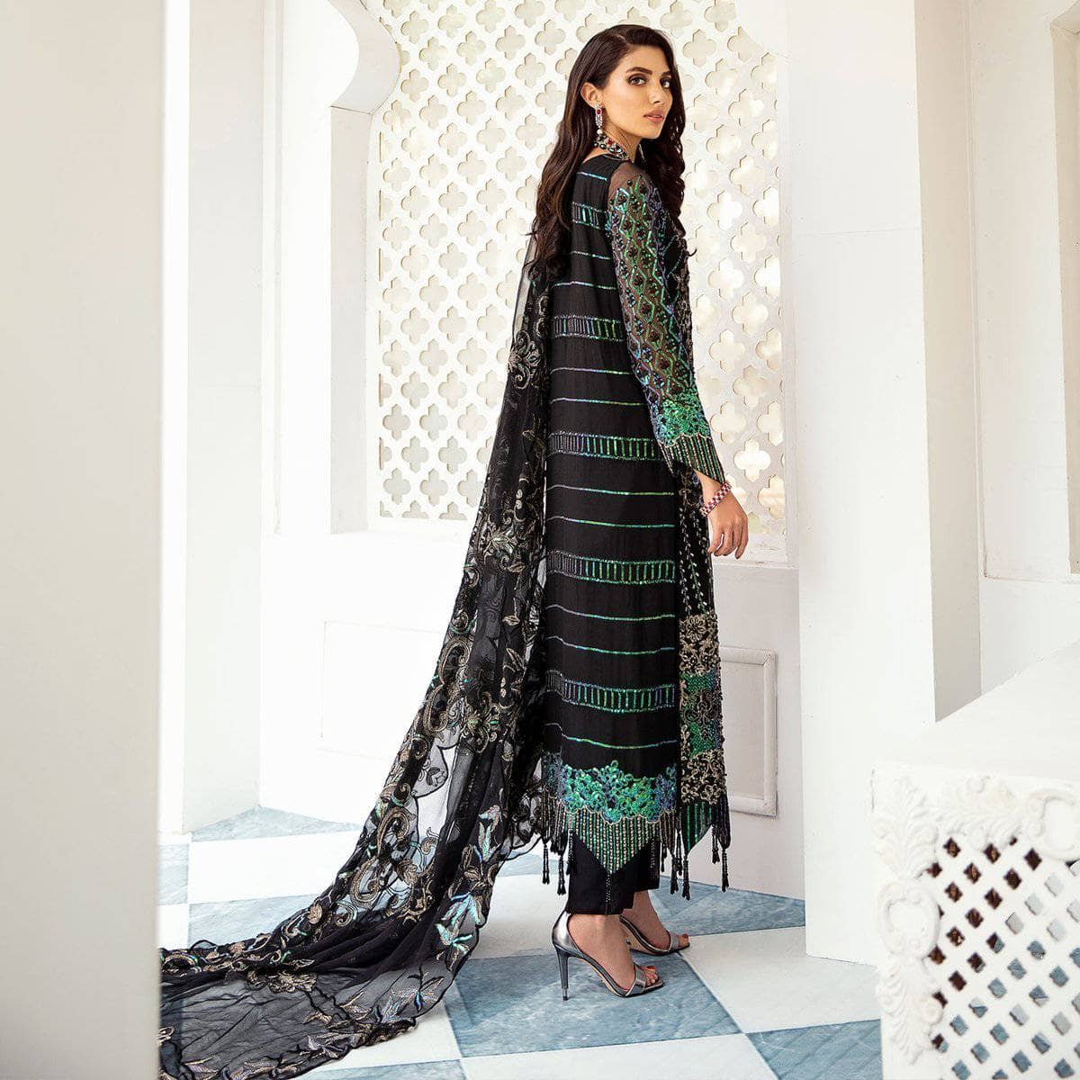 Nureh Mor Bagh Luxe Chiffon/NL-13