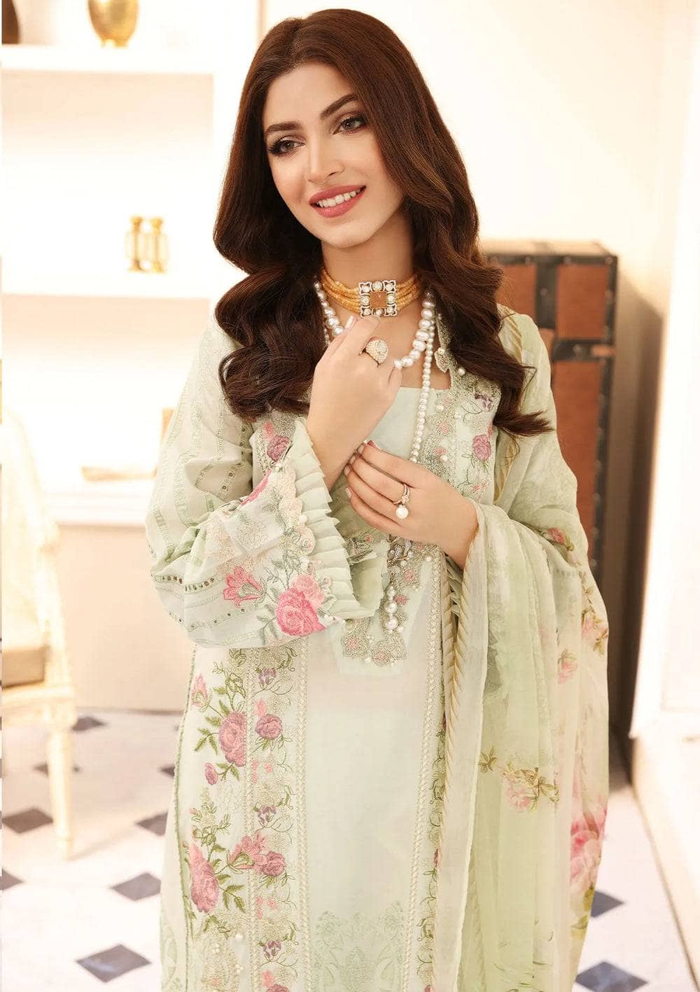 Elaf Festive Chikankari Lawn/ELC-09 HOPE