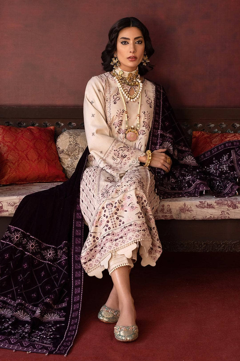 img_leather_peach_embroidered_shirt_velvet_shawl_awwal_boutique