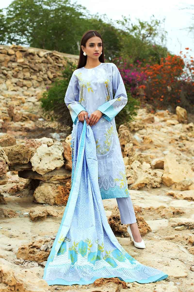Gul Ahmed Malmal Collection Vol-2 2019 – Light Purple CL-540 A