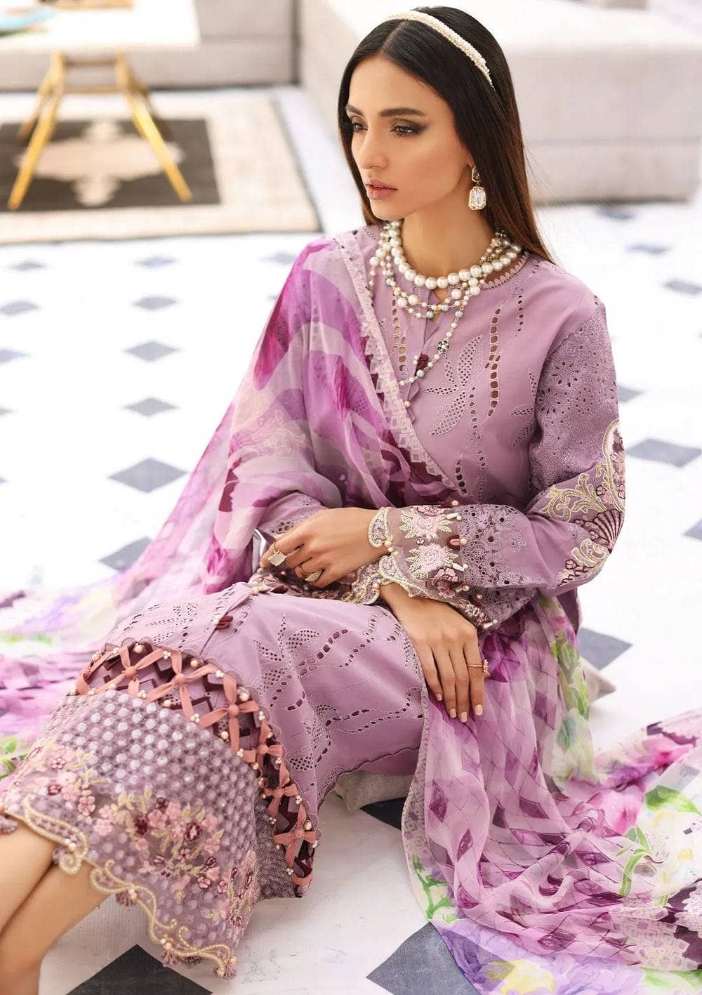 Elaf Festive Chikankari Lawn/ELC-12 LILITH