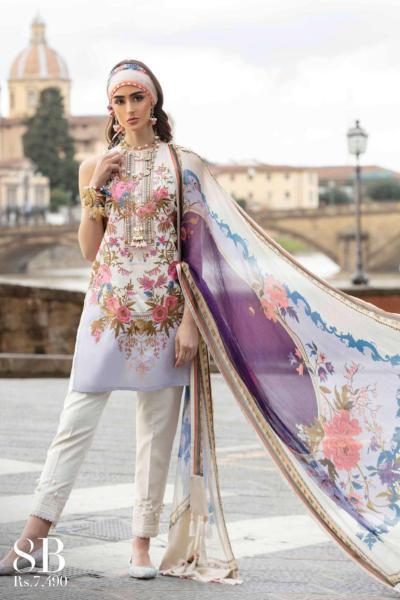 Sana Safinaz Luxury Lawn Collection– 8B - Mazzo