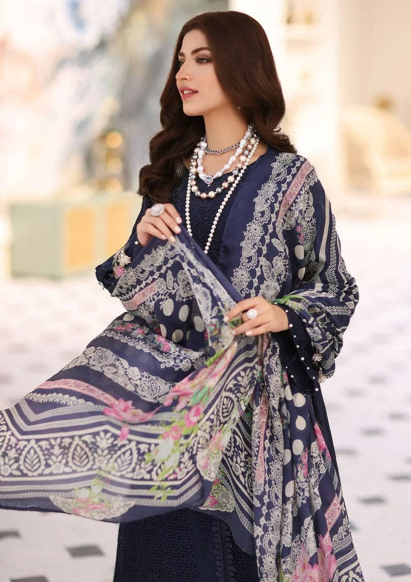 Restocked/Elaf Festive Chikankari Lawn/ELC-04 MYSTIQUE