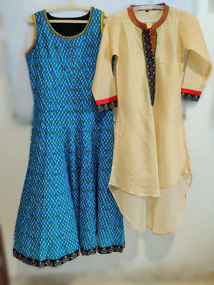 Ready to Wear| 2 in 1 Kurti|Size Medium - AWWALBOUTIQUE