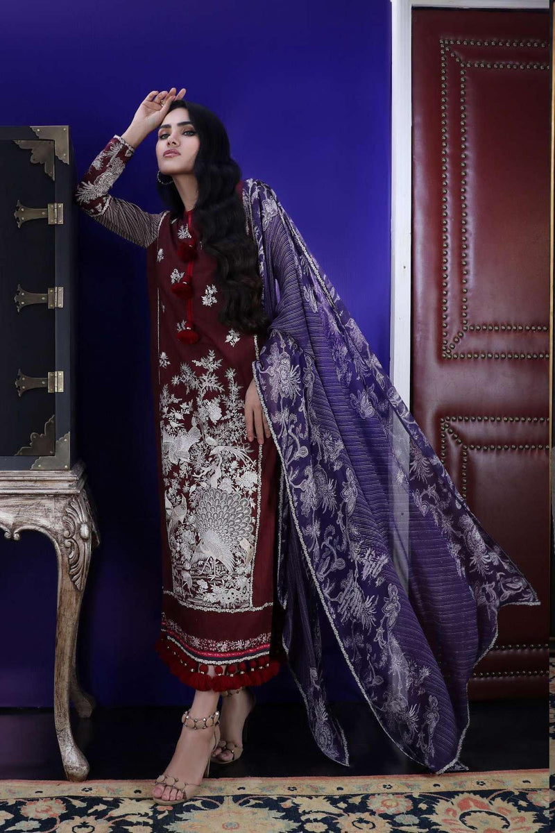 Sana Safinaz Pre-Fall Embroidered Collection 2019 – 09A
