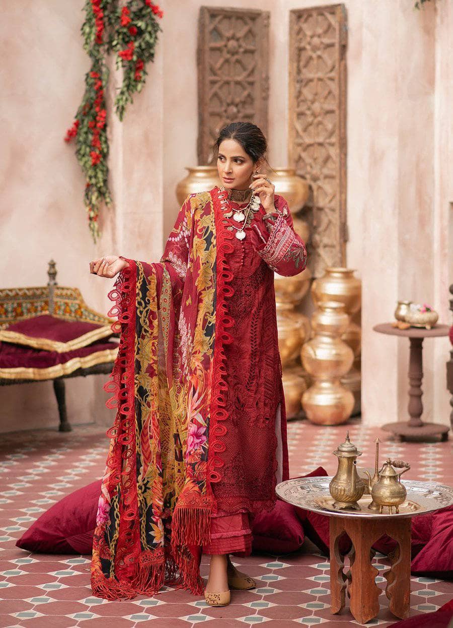 Maryam Hussain Luxury Lawn 2021/Gulab