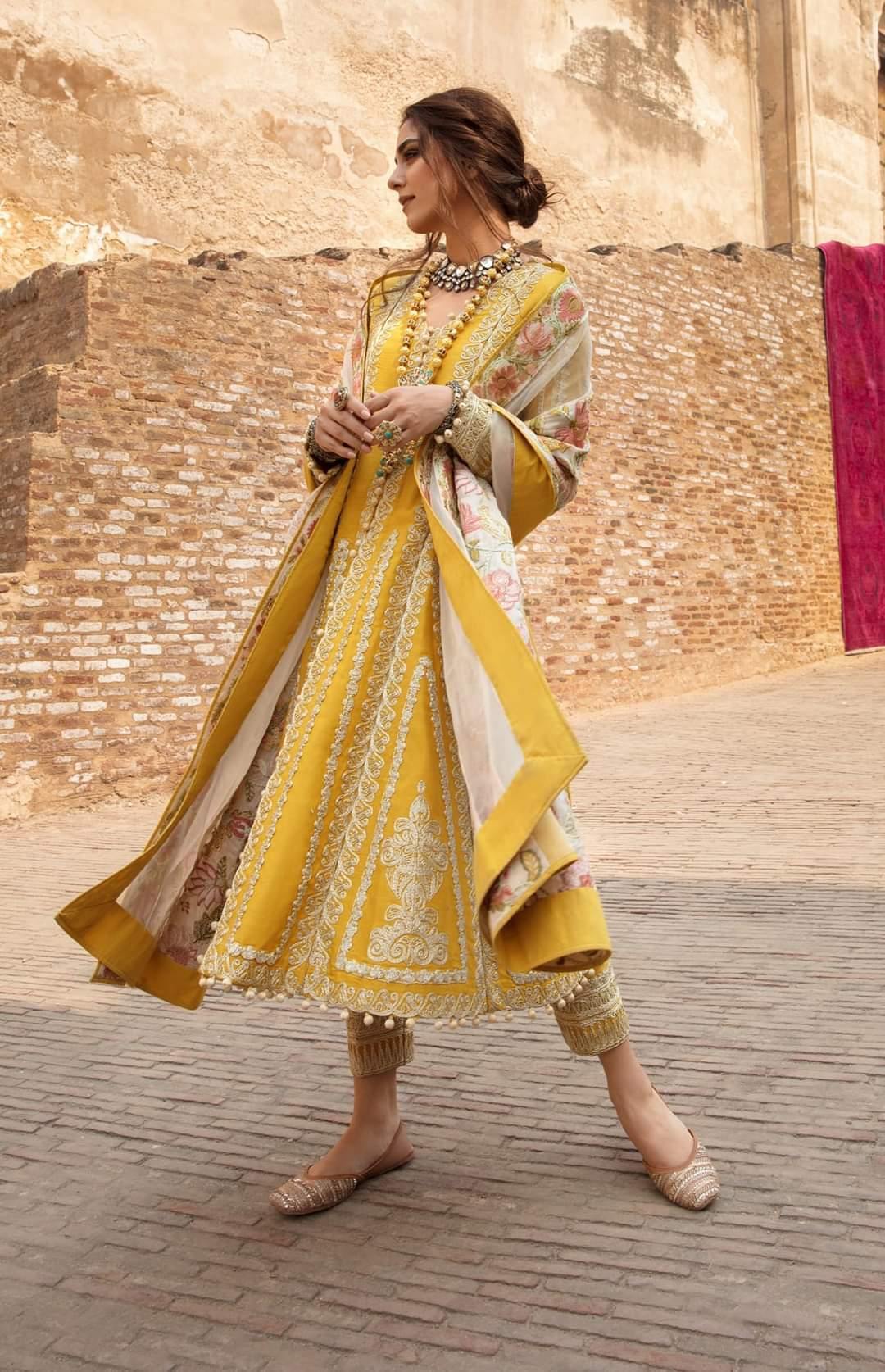 Restocked/Crimson Winter by Saira Shakira/MODERN MEMSAAB - AMBER - AWWALBOUTIQUE