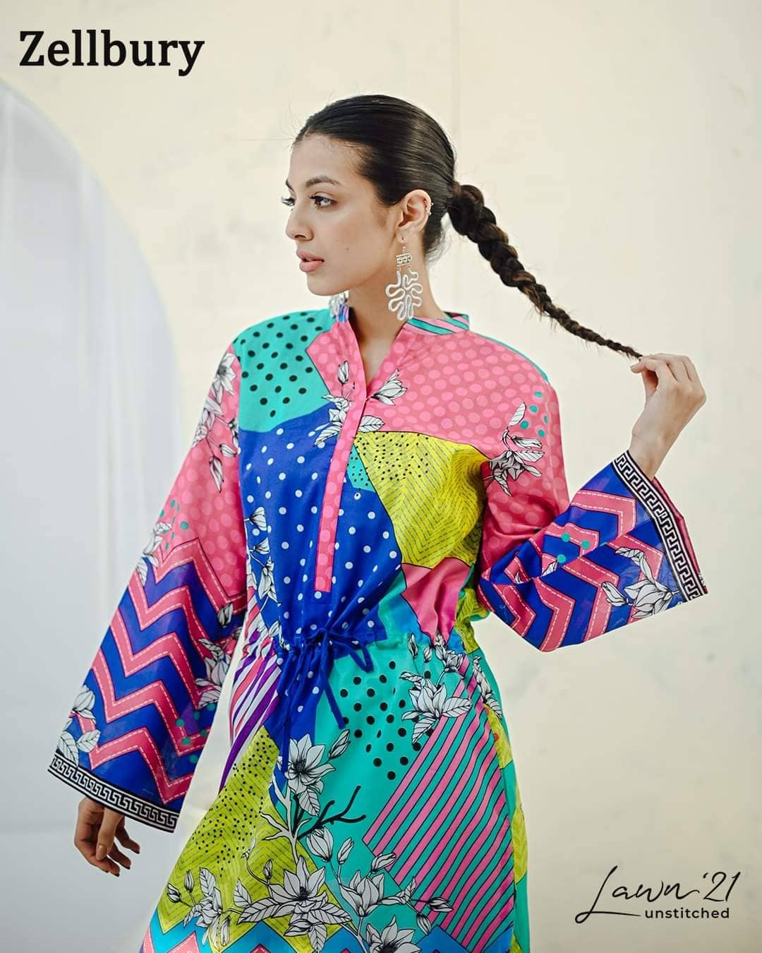 Zellbury Lawn 2021/Kurta/1 Pc