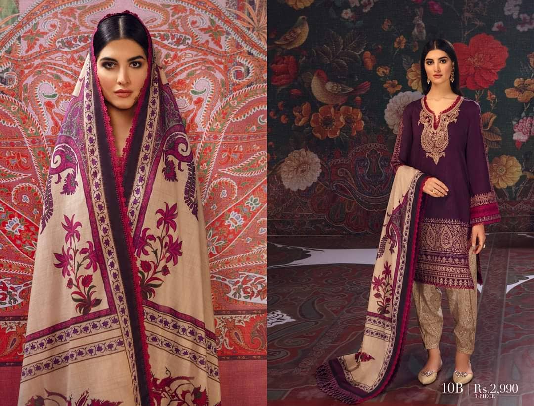 Restocked/Sana Safinaz Mahay Lawn 2021/3Pc/10B