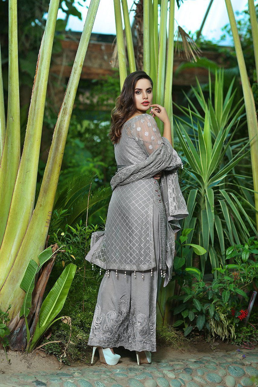 Rangreza Embroidered Chiffon Collection by Emaan Adeel – Moon Shine
