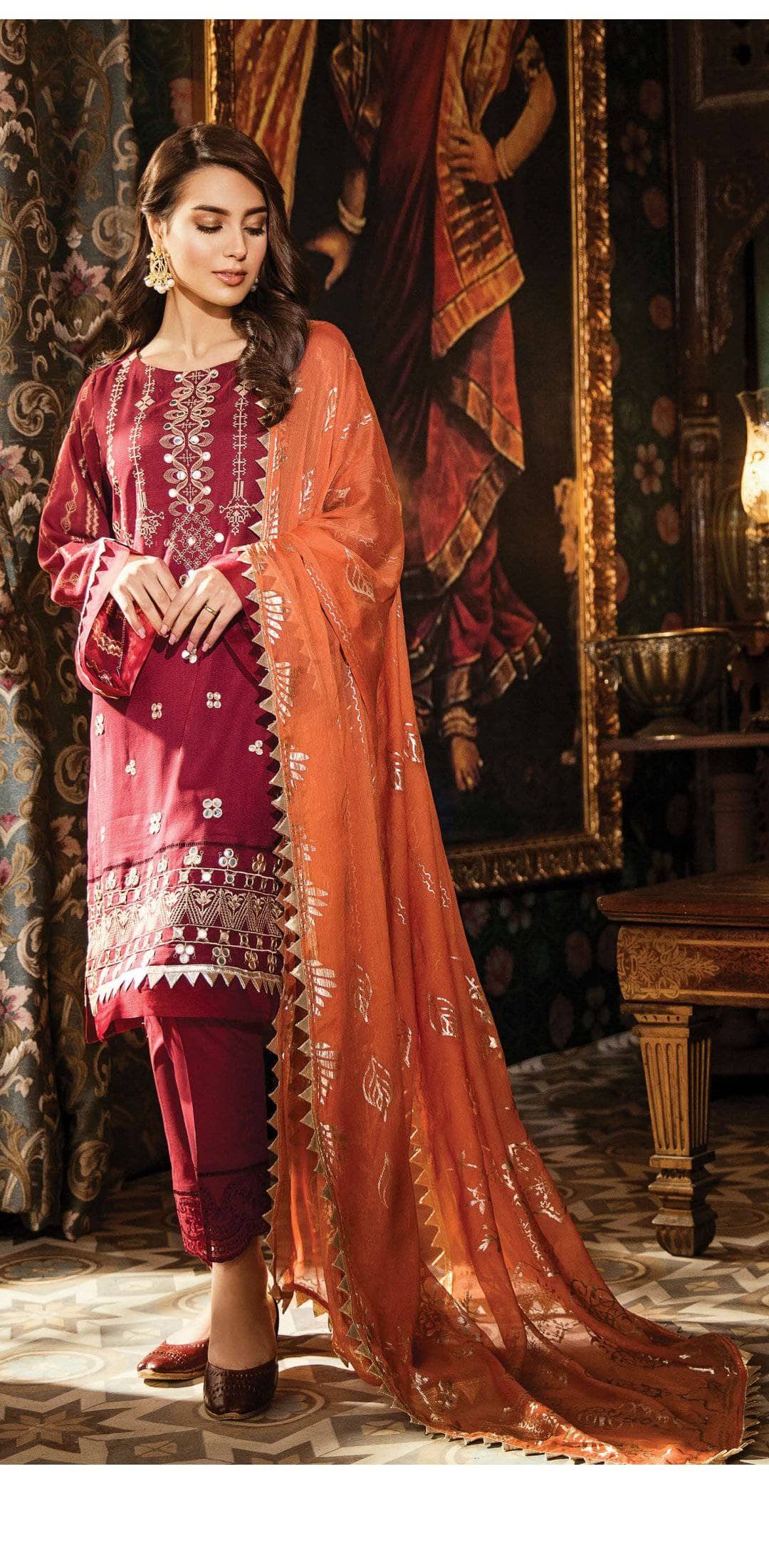 Qalamkar Luxury Lawn/Daur E Hayat/Meharnoosh