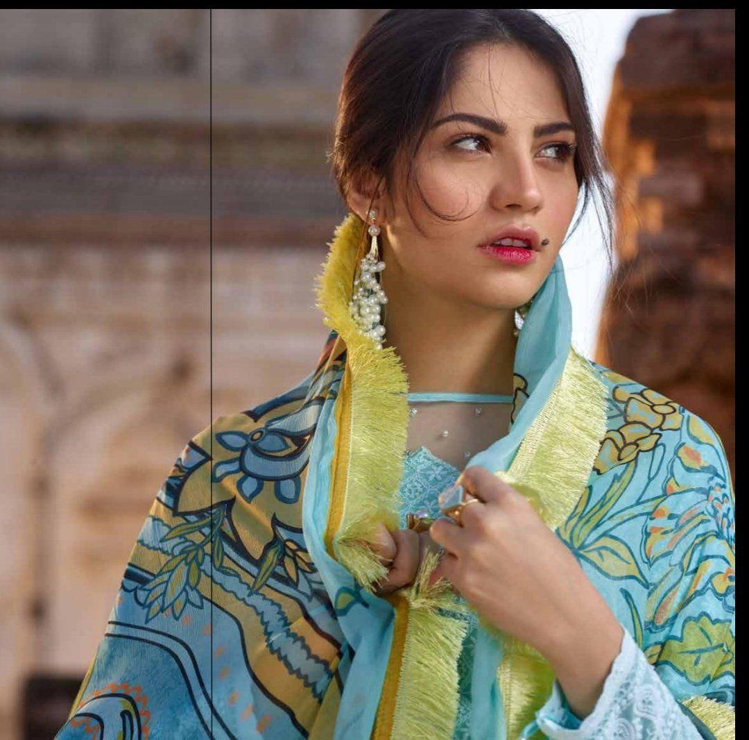 Sakura Lawn by Noor Textiles|Schiffly Embroidered|5S|Blue