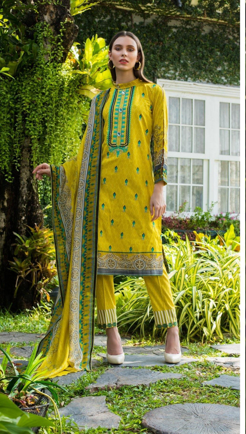 Restocked/Sahil Embroidered Lawn ZS 4A - AWWALBOUTIQUE