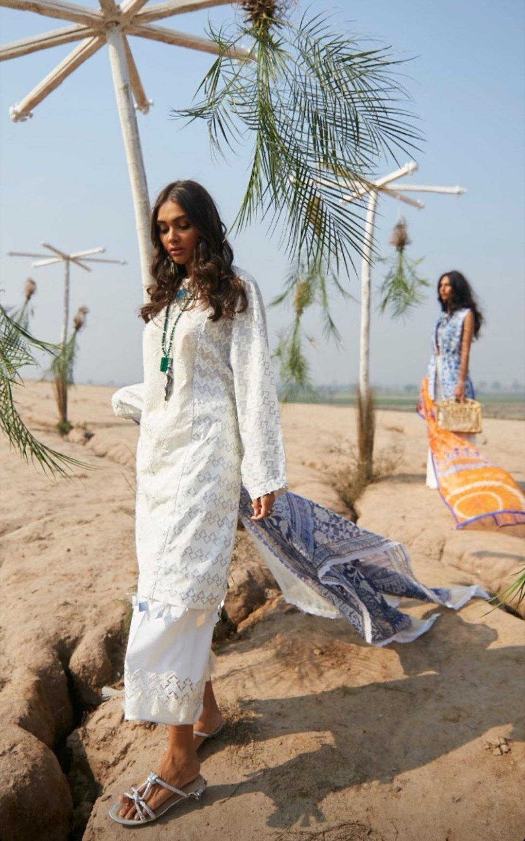 Mahgul Luxury Lawn/Multani/ML 03 - AWWALBOUTIQUE