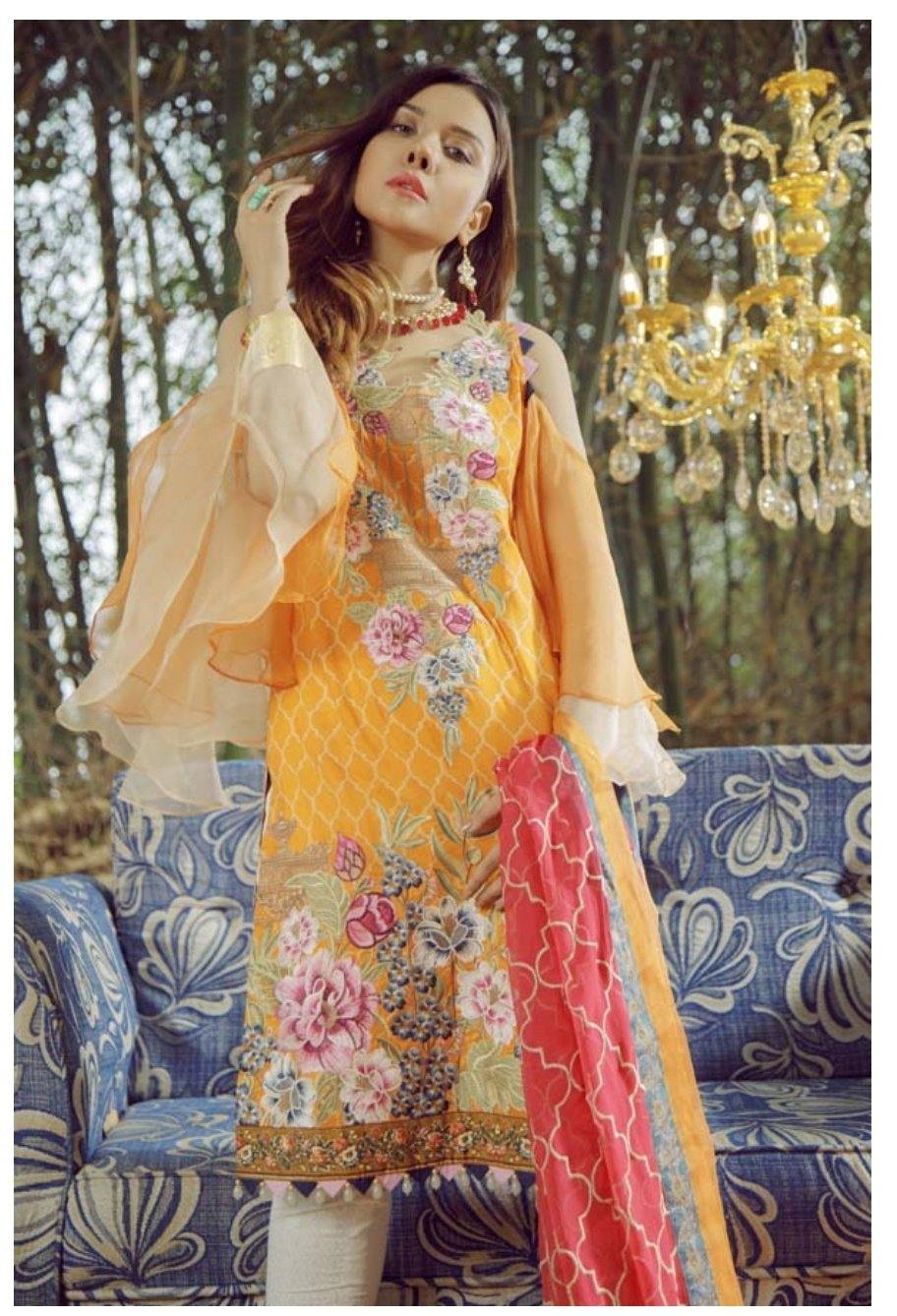Adans Libas Summer Tales Lawn/Manali - AWWALBOUTIQUE
