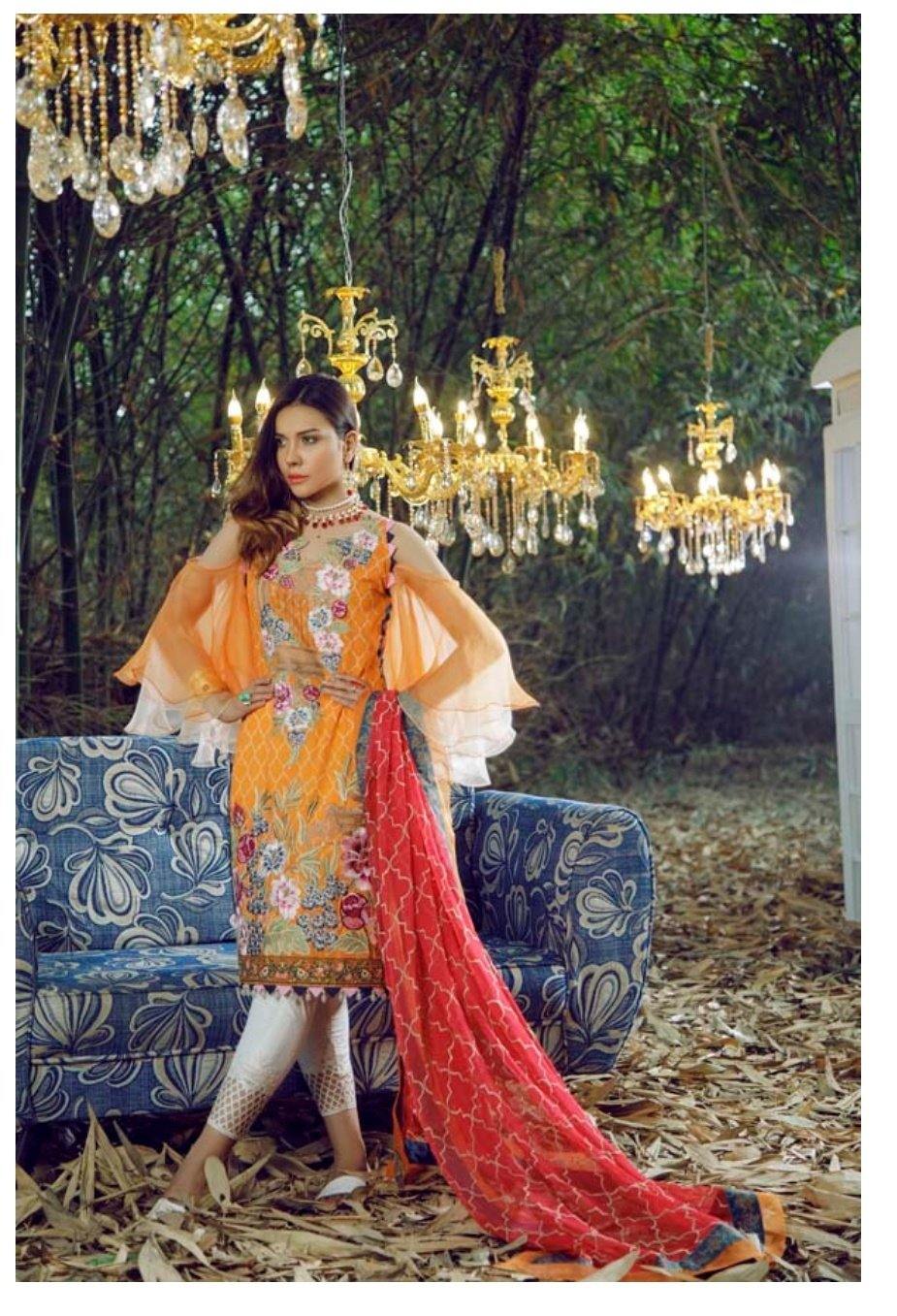 Adans Libas Summer Tales Lawn/Manali - AWWALBOUTIQUE