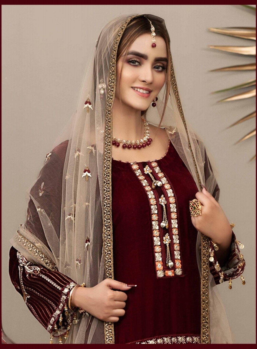 Tawakkal Velvet Collection/Semi Stitched - AWWALBOUTIQUE