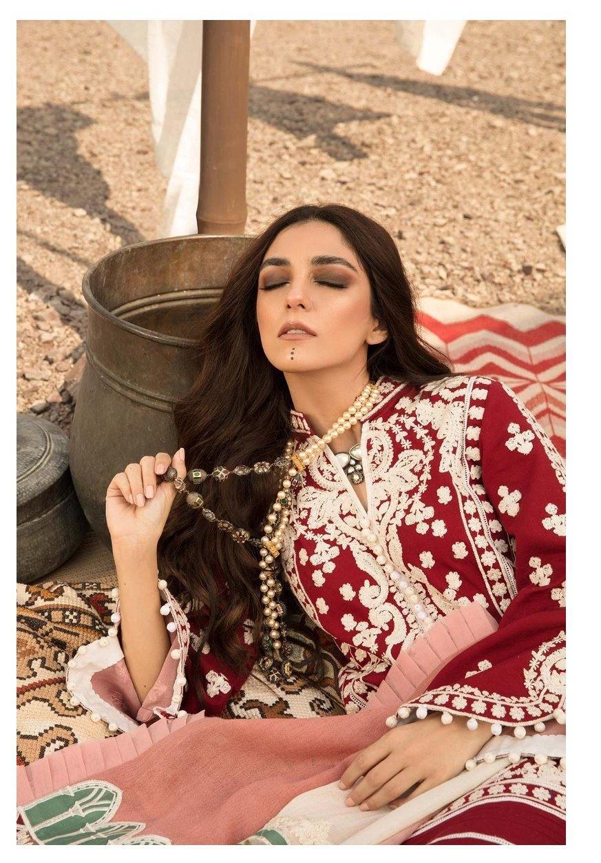 Restocked/Crimson Winter by Saira Shakira/AARI REVIVAL - RUBY - AWWALBOUTIQUE