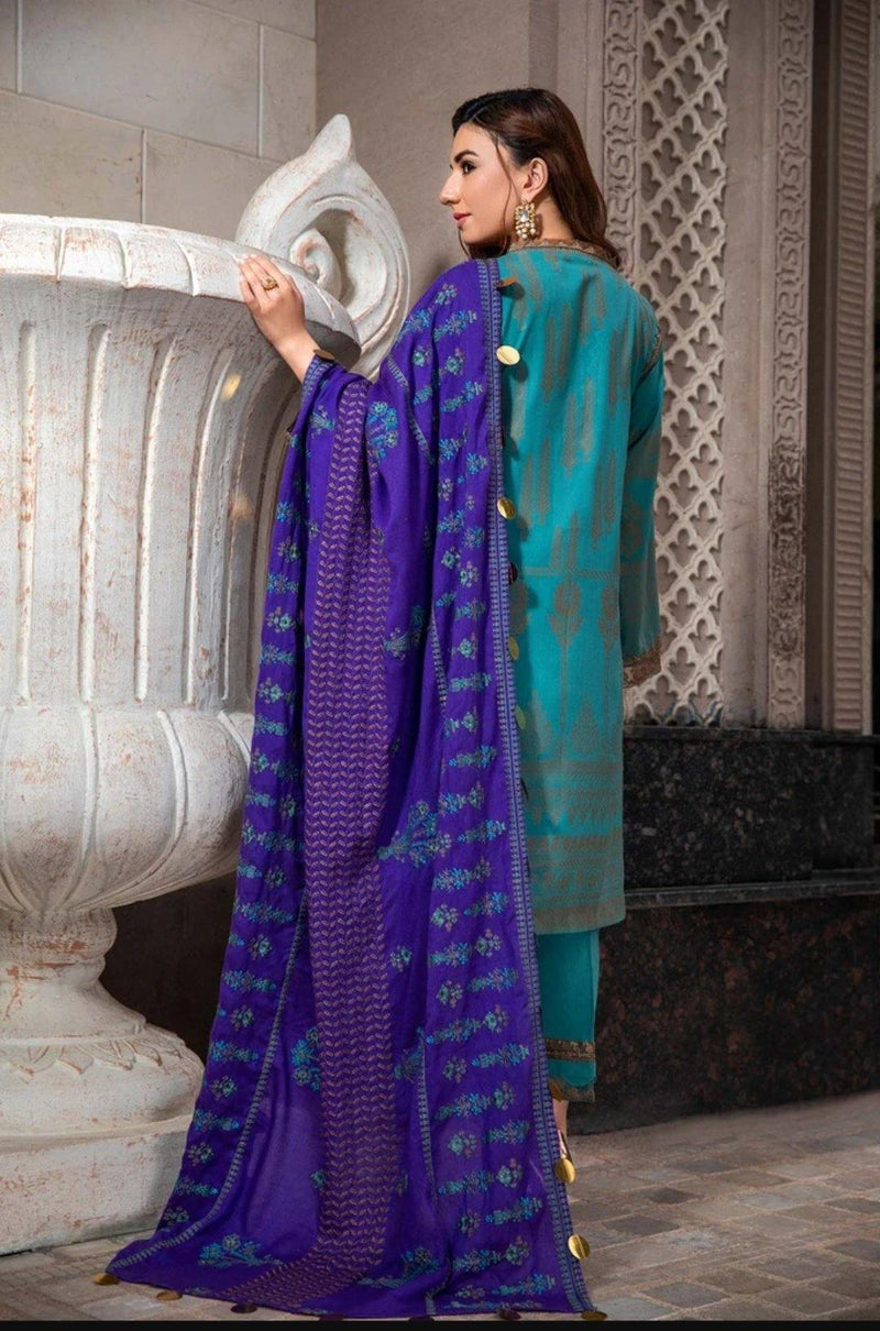 Charizma Signature - An Evening Affair/Leather Jacquard/Cerulean CLJW 05 - AWWALBOUTIQUE