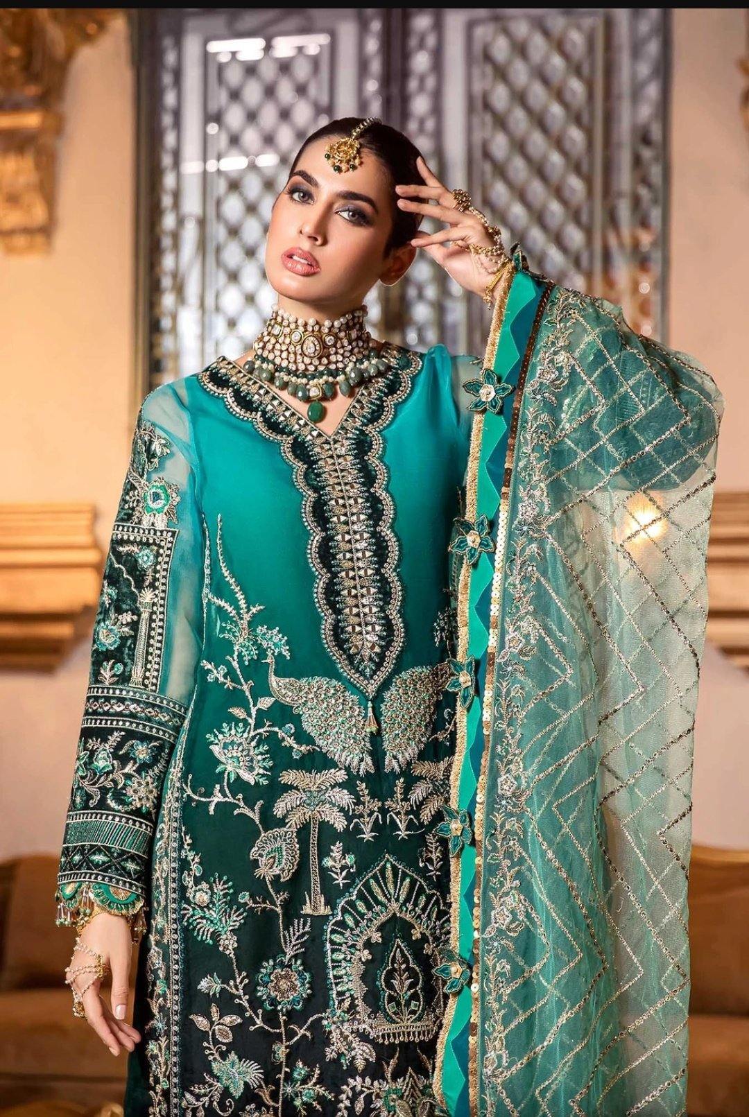 Saadia Asad Noor Wedding Festive Embroidered Collection/D6-Viviana - AWWALBOUTIQUE