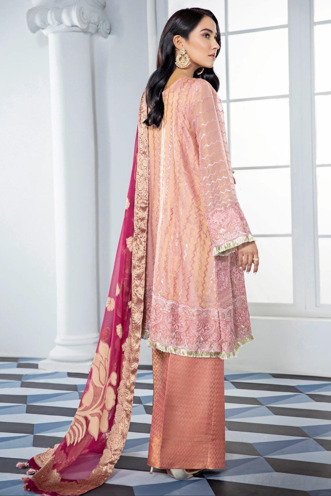 Alizeh Embroidered Chiffon/Vol 3/Sohneri - AWWALBOUTIQUE