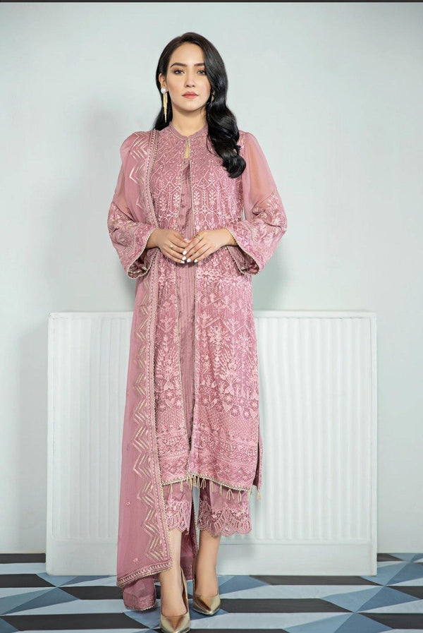 Alizeh Embroidered Chiffon/Vol 3/Angbeen - AWWALBOUTIQUE