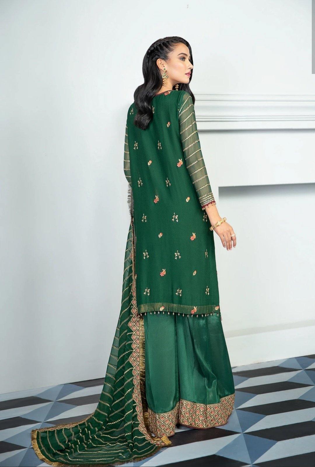 Alizeh Embroidered Chiffon/Vol 3/Dauma - AWWALBOUTIQUE