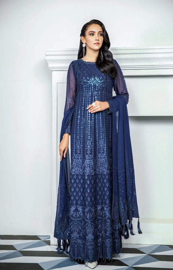 Alizeh Embroidered Chiffon/Vol 3/Mahout - AWWALBOUTIQUE