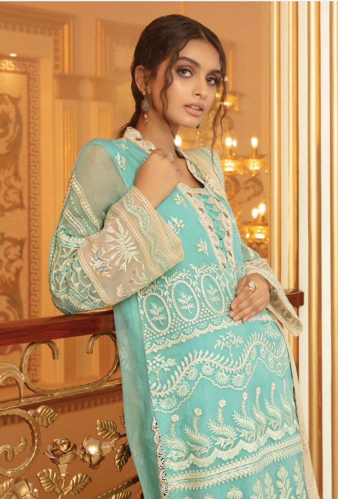 Serene Chimere Chiffon/S-1029 WATERFALL AZURE MIST