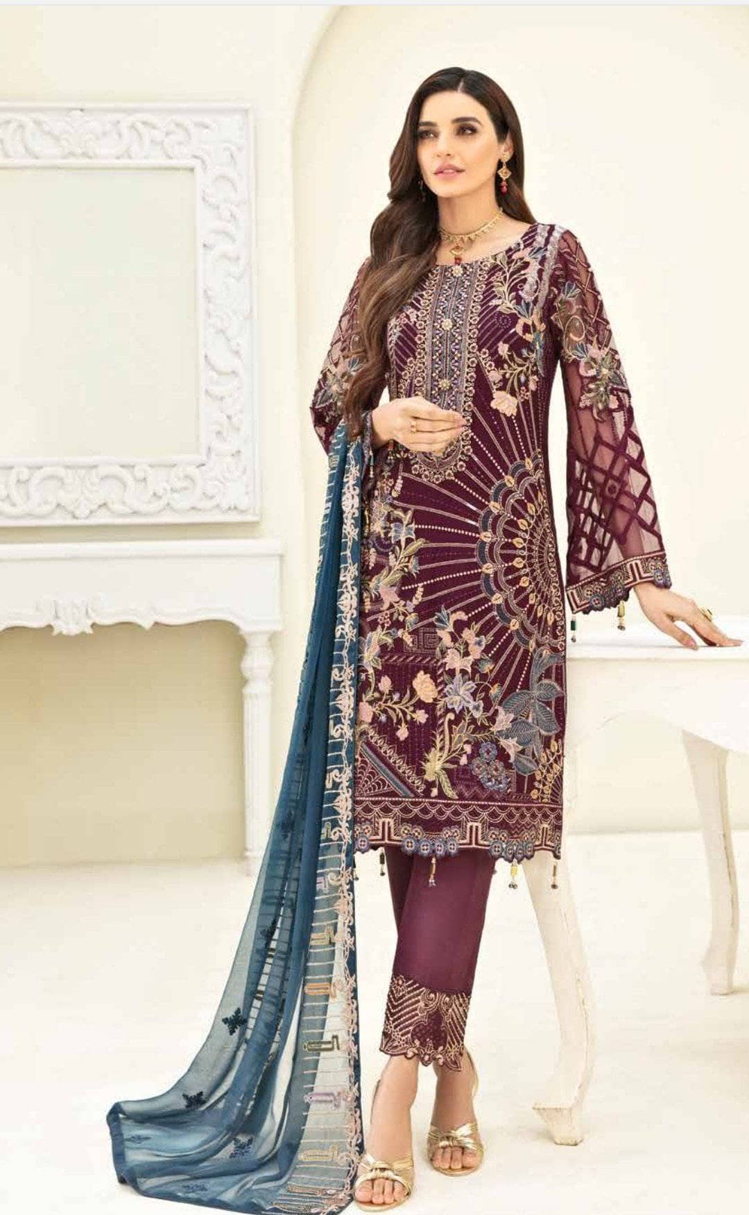 img_ramsha_chevron_chiffon_vol_3_awwal_boutique