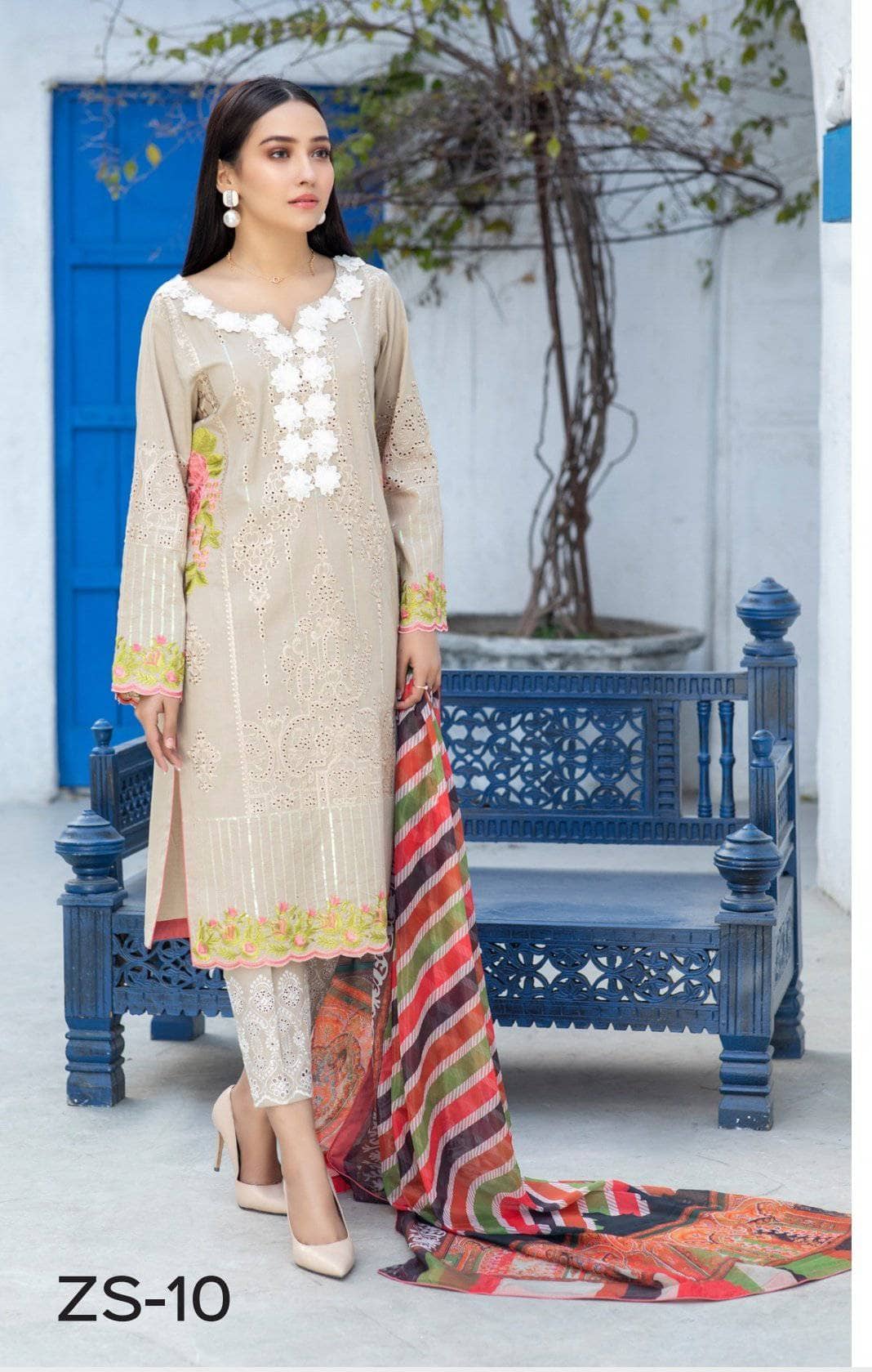 Restocked/Kalyan Chikankari Lawn Vol 2/Al Zohaib/ZS 10