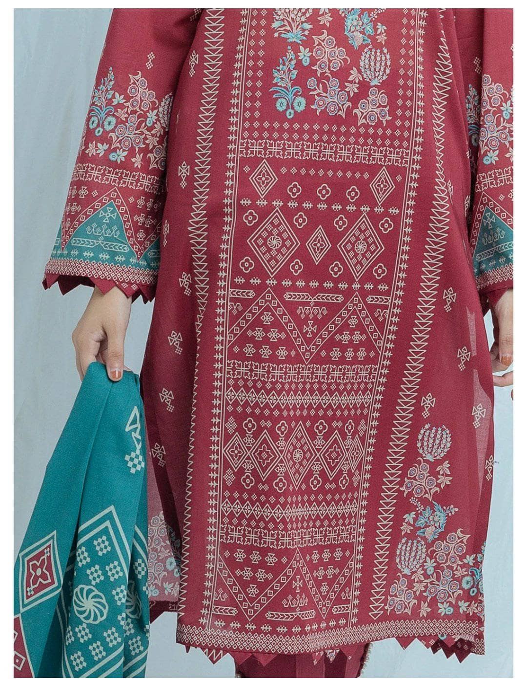 Beechtree Lawn 2021/Vol 4/Imperial Carmine-Printed-2 Pc